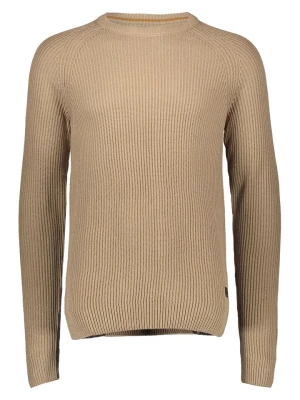 Jack & Jones Sweter "Pannel" w kolorze jasnobrązowym rozmiar: XXL