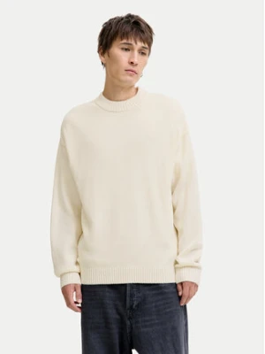 Jack & Jones Sweter Urban 12278942 Écru Relaxed Fit Kremowy
