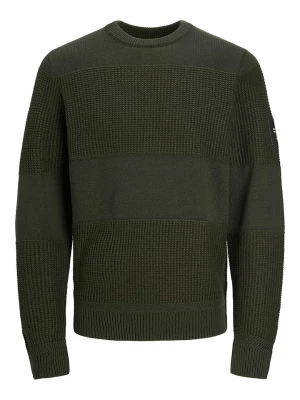 Jack & Jones Sweter w kolorze ciemnozielonym rozmiar: S
