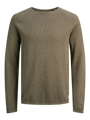 Jack & Jones Sweter w kolorze szarobrązowym rozmiar: L