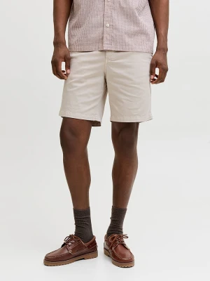 Jack & Jones Szorty chino "Stace" w kolorze beżowym rozmiar: L