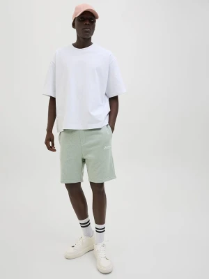 Jack & Jones Szorty dresowe "Gordon" w kolorze miętowym rozmiar: M