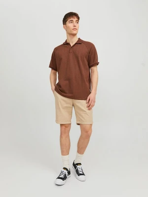 Jack & Jones Szorty "Fury" w kolorze beżowym rozmiar: XL