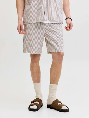 Jack & Jones Szorty "Jaiden" w kolorze beżowym rozmiar: L