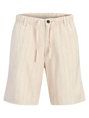 Jack & Jones Szorty "Jaiden" w kolorze beżowym rozmiar: L
