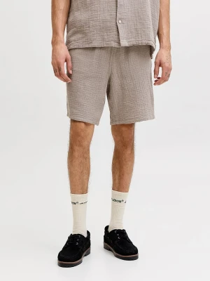 Jack & Jones Szorty "Jaiden" w kolorze szarobrązowym rozmiar: L
