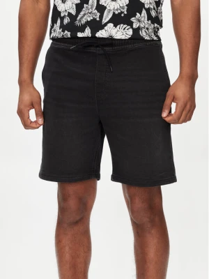 Jack & Jones Szorty jeansowe Chris 12249165 Czarny Relaxed Fit