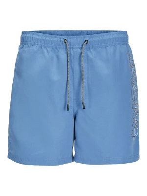 Jack & Jones Szorty kąpielowe "Aruba" w kolorze błękitnym rozmiar: M