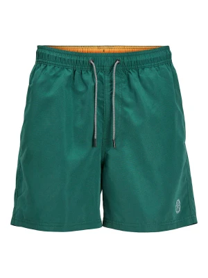 Jack & Jones Szorty kąpielowe "Aruba" w kolorze zielonym rozmiar: M