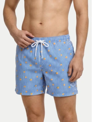 Jack & Jones Szorty kąpielowe Maui Breeze 12291425 Niebieski Regular Fit