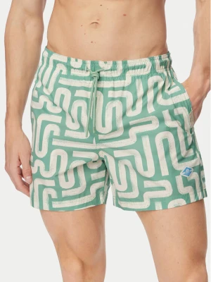 Jack & Jones Szorty kąpielowe Maui Sand 12291428 Zielony Regular Fit