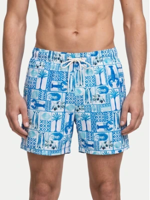 Jack & Jones Szorty kąpielowe Maui Vibes 12291426 Niebieski jasny Regular Fit