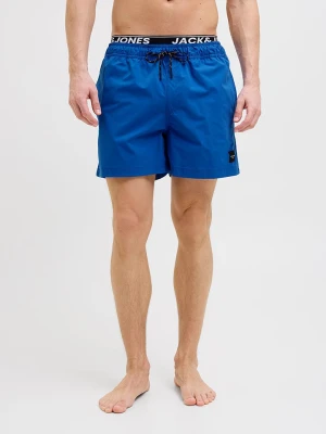 Jack & Jones Szorty kąpielowe "Maui" w kolorze niebieskim rozmiar: XXL