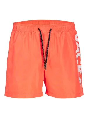 Jack & Jones Szorty kąpielowe w kolorze pomarańczowym rozmiar: L