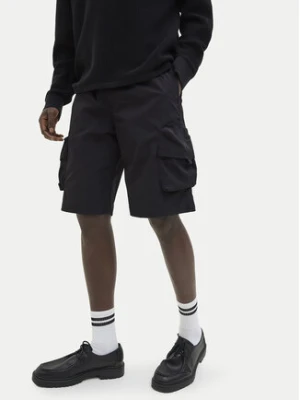 Jack & Jones Szorty materiałowe Cole 12269386 Czarny Cargo Fit