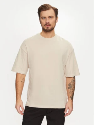 Jack&Jones T-Shirt Charge 12259975 Beżowy Oversize