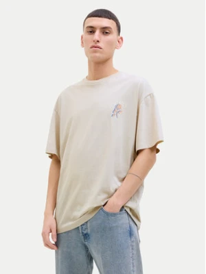 Jack & Jones T-Shirt Charge 12269384 Beżowy Relaxed Fit