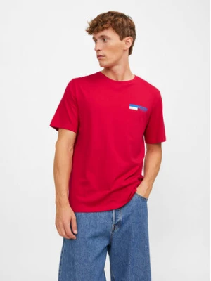Jack&Jones T-Shirt Corp 12233999 Czerwony Standard Fit