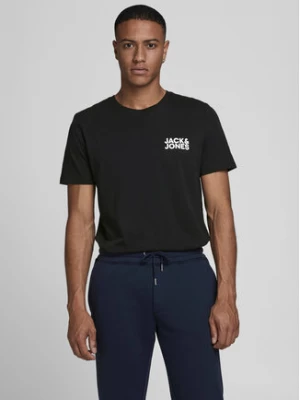 Jack & Jones T-Shirt Corp Logo 12151955 Czarny Slim Fit