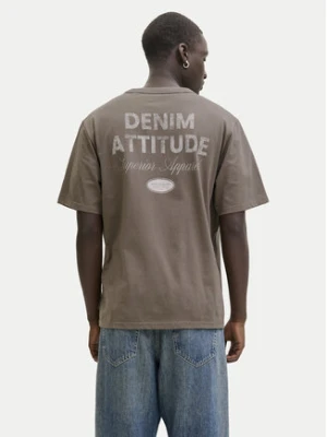 Jack & Jones T-Shirt Edover 12288005 Brązowy Regular Fit