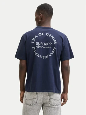 Jack & Jones T-Shirt Edover 12288005 Granatowy Regular Fit