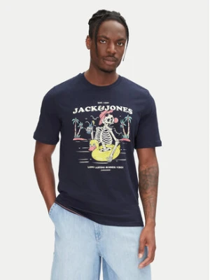 Jack&Jones T-Shirt Eljah 12268472 Granatowy Relaxed Fit