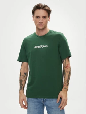 Jack&Jones T-Shirt Henry 12248600 Zielony Standard Fit