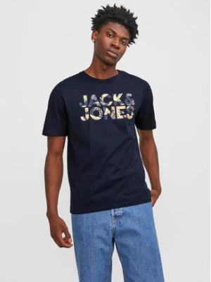 Jack&Jones T-Shirt Jeff 12250683 Granatowy Standard Fit