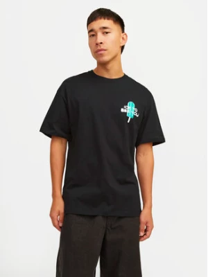 Jack&Jones T-Shirt Jorfrutti 12256926 Czarny Wide Fit