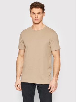 Jack&Jones T-Shirt Linen Basic 12199713 Beżowy Regular Fit