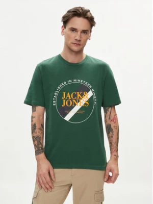 Jack&Jones T-Shirt Loof 12248624 Zielony Standard Fit