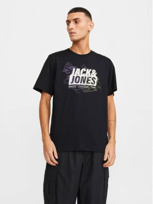 Jack&Jones T-Shirt Map Logo 12252376 Czarny Standard Fit