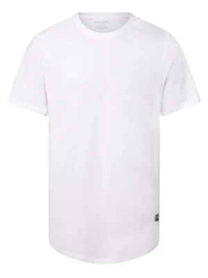 Jack & Jones T-shirt męski Mężczyźni Bawełna biały jednolity,