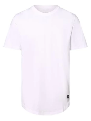 Jack & Jones T-shirt męski Mężczyźni Bawełna biały jednolity,