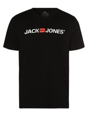 Jack & Jones T-shirt męski Mężczyźni Dżersej czarny,