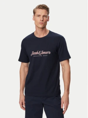 Jack & Jones T-Shirt Montauk Type 12290887 Niebieski Regular Fit