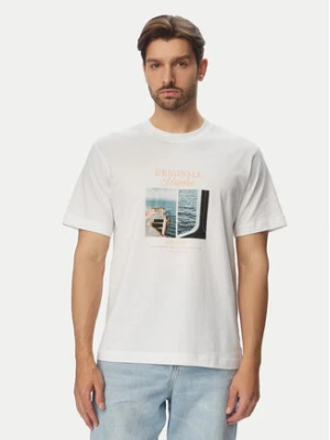 Jack & Jones T-Shirt Norrebro Photo 12291022 Biały Regular Fit