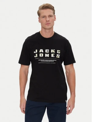 Jack & Jones T-Shirt Recharge 12274716 Czarny Relaxed Fit