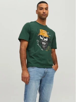 Jack&Jones T-Shirt Roxbury 12227779 Zielony Regular Fit