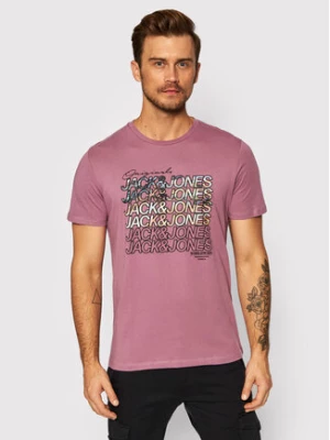 Jack&Jones T-Shirt Swirl 12193665 Różowy Regular Fit