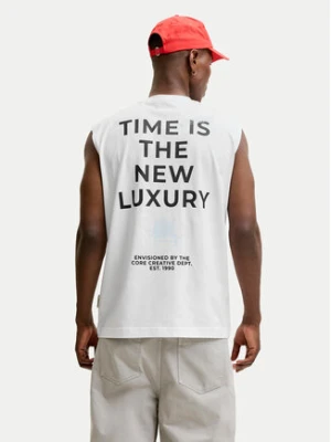 Jack & Jones Tank top Eterna 12295670 Biały Loose Fit