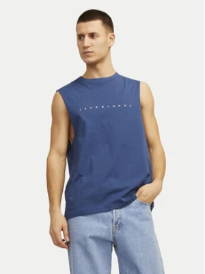 Jack&Jones Tank top Jjestar 12249131 Niebieski Oversize