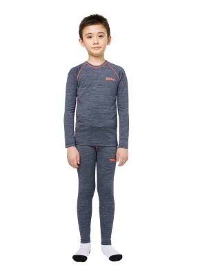 Jack Wolfskin 2-częściowy zestaw funkcyjny "Merino" w kolorze granatowym rozmiar: 152