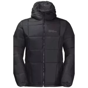 Jack Wolfskin Bergland INS Hoody M 1206881-6000, Męskie, Czarne, kurtki, poliester, rozmiar: 3XL