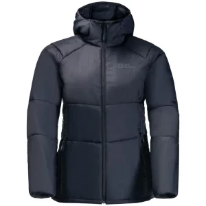 Jack Wolfskin Bergland INS Hoody W 1207221-1010, Damskie, Granatowe, kurtki, poliester, rozmiar: L