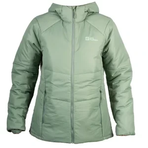 Jack Wolfskin Bergland INS Hoody W 1207221-4311, Damskie, Zielone, kurtki, poliester, rozmiar: M