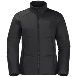 Jack Wolfskin Bergland INS Hoody W 1207231-6000, Damskie, Czarne, kurtki, poliester, rozmiar: L