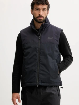 Jack Wolfskin bezrękawnik GLACIER SHIELD VEST kolor granatowy zimowy A65025