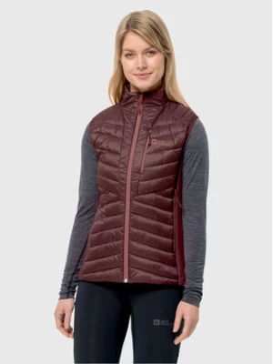 Jack Wolfskin Bezrękawnik Routeburn Pro Ins Vest 1207202 Bordowy Slim Fit