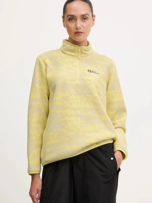 Jack Wolfskin bluza outdoorowa BIG SKY kolor żółty wzorzysta A65449